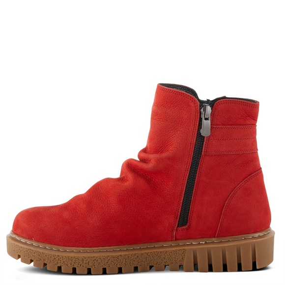 SPRING STEP SHOES addlyn bootie in red nubuck size 37 - Picture 6 of 6